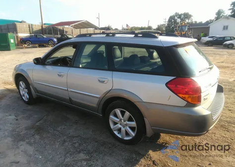2006 Subaru Outback 2.5I Limited из США, поврежденный, VIN 4S4BP62C367302795
